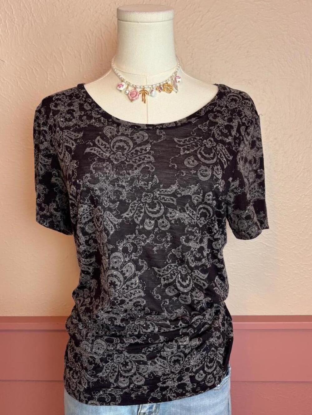 grunge black BKE top sz xl biker